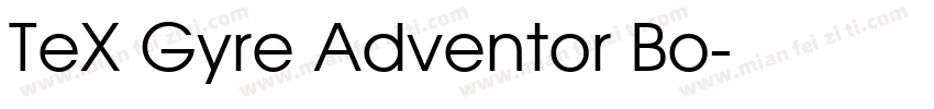TeX Gyre Adventor Bo字体转换